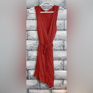 La Vie En Rose Aqua Wrap Dress Sz XL